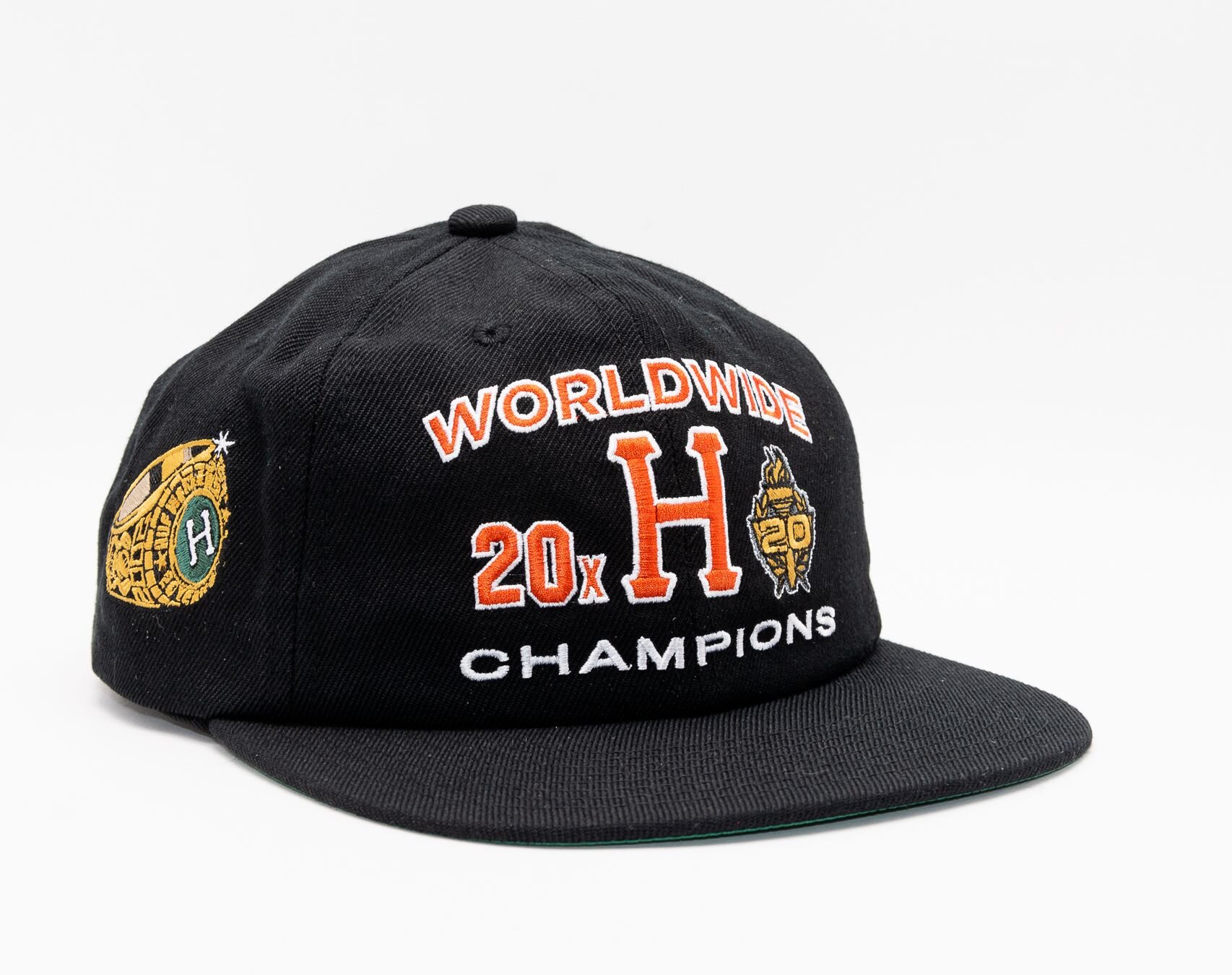 HUF 20th Anniversary Snapback Black Cap - Snapbacks