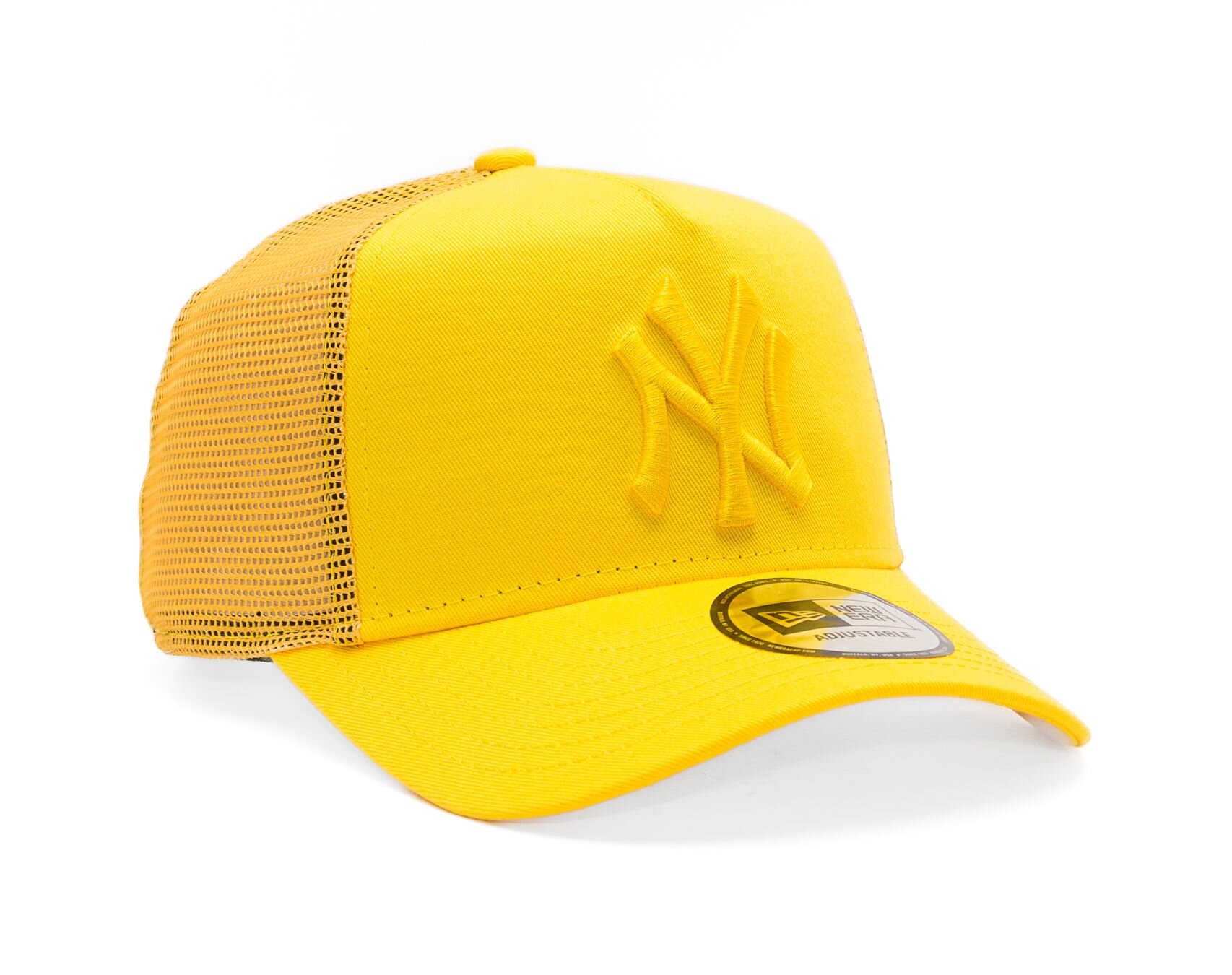 New Era New York Yankees Tonal Mesh Yellow A Frame Trucker