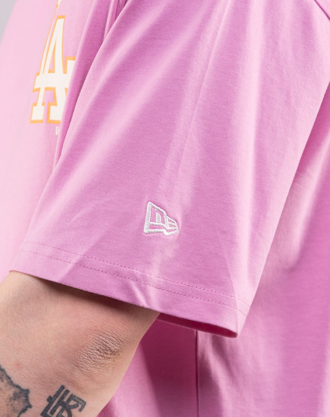 LA Dodgers MLB Oversized T-Shirt Pastel Pink