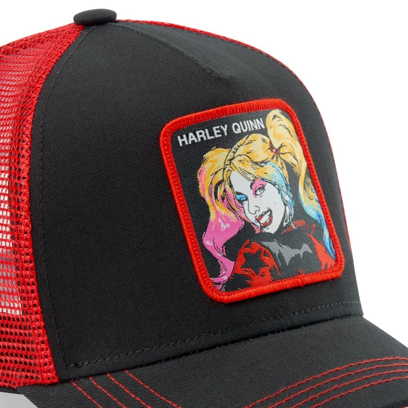 Capslab Trucker (DC Comics) Harley Quinn Black/Red HAR1 Cap - Snapbacks