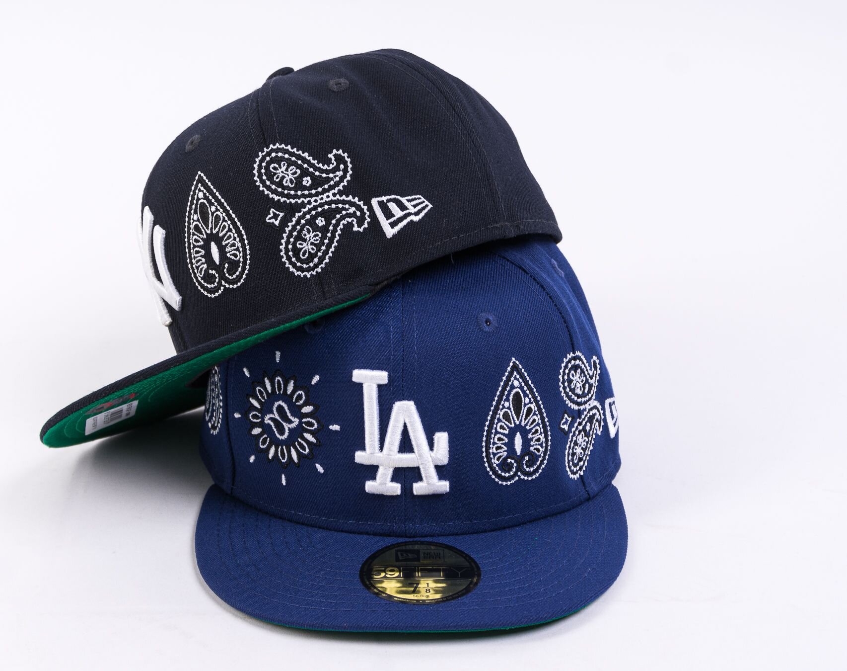 New Era 59Fifty LA Dodgers MLB All Over Print Paisley Blue