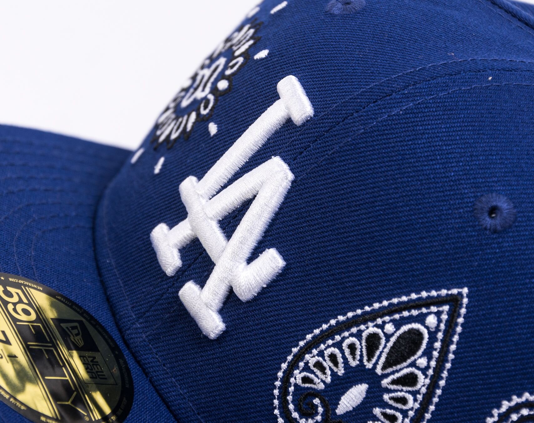 New Era 59Fifty LA Dodgers MLB All Over Print Paisley Blue
