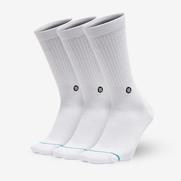 Stance Icon 3 Pack White Socks