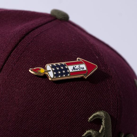 New Era 59FIFTY MLB WS Sidepatch Trail Mix Oakland Athletics Frosted Burgundy Cap