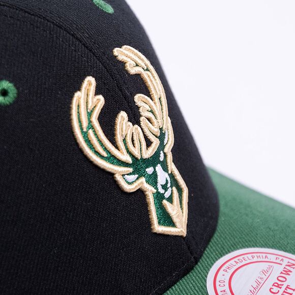 Kšiltovka Mitchell & Ness Overbite Pro Snapback Milwaukee Bucks Black