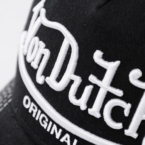 Kšiltovka Von Dutch - Trucker Riverside - Cotton Twill - Black/white