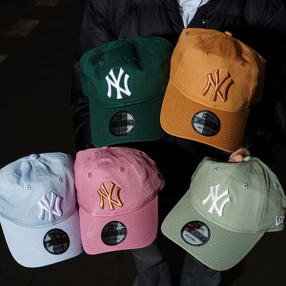 Kšiltovka New Era - MLB Essential 9TWENTY - NY Yankees - Pink / Ochre