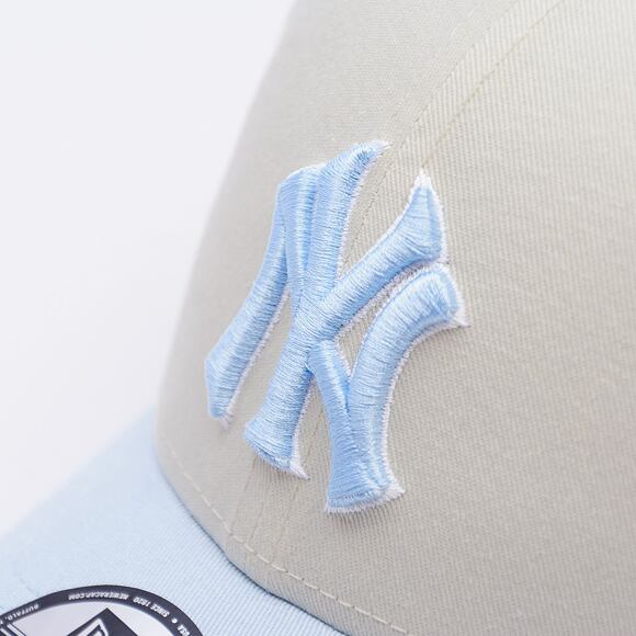 Kšiltovka New Era - MLB World Series Patch 9FORTY - NY Yankees - Cream / Pastel Blue