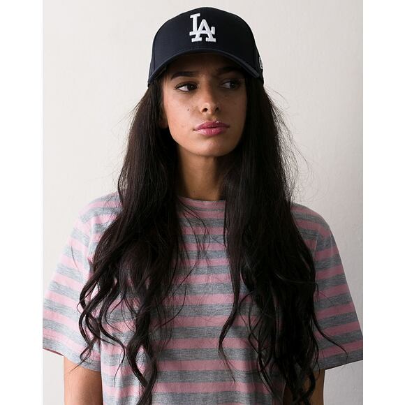 New Era League Basic Los Angeles Dodgers Navy/White 39THIRTY Stretchfit Cap