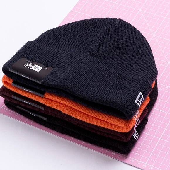 New Era Pop Short Cuff Knit Grey Winter Beanie