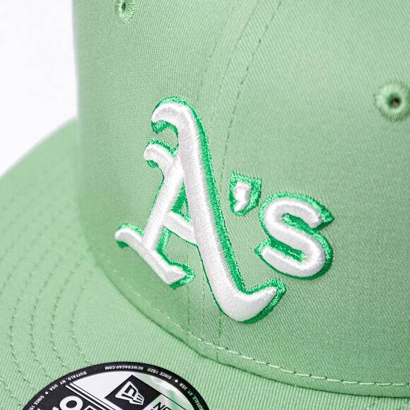 Kšiltovka New Era 9FIFTY MLB Patch Oakland Athletics Retro - Green Fig / White