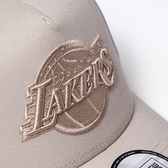 Kšiltovka New Era 9FORTY A-Frame NBA E-Frame Los Angeles Lakers - Stone