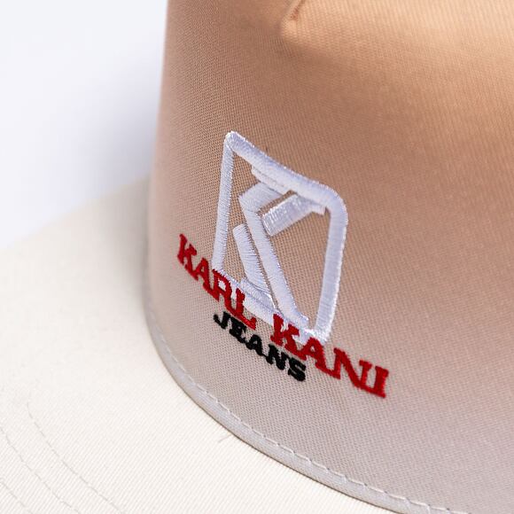 Kšiltovka Karl Kani J Gradient Flat Brim sand/white