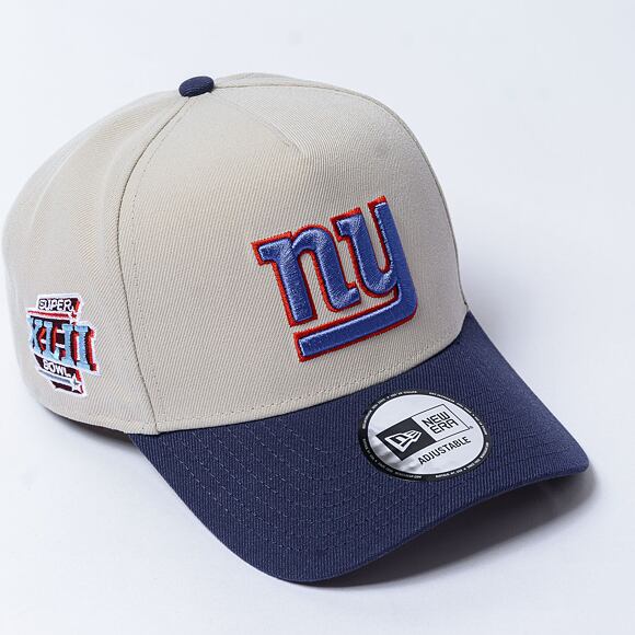 Kšiltovka New Era - 9FORTY A-Frame Cream Patch - NY Giants - Stone / Navy