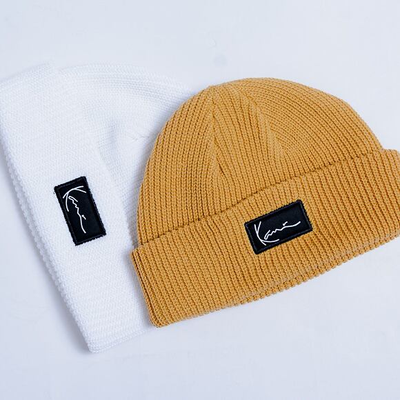 Kulich Karl Kani Woven Signature Essential Fisherman Beanie sand