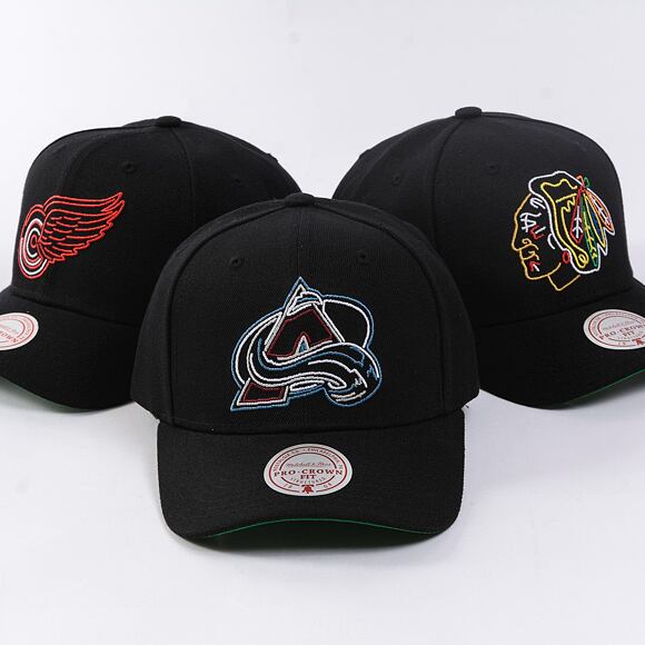 Kšiltovka Mitchell & Ness - Neon Logo Pro Snapback - Colorado Avalanche - Black