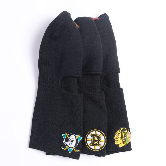 Zimní kukla Mitchell & Ness - Tailgate Balaclava Knit - Chicago Blackhawks - Black