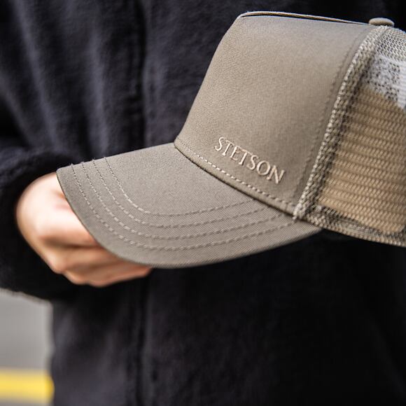 Kšiltovka Stetson Trucker Cap Cotton Olive