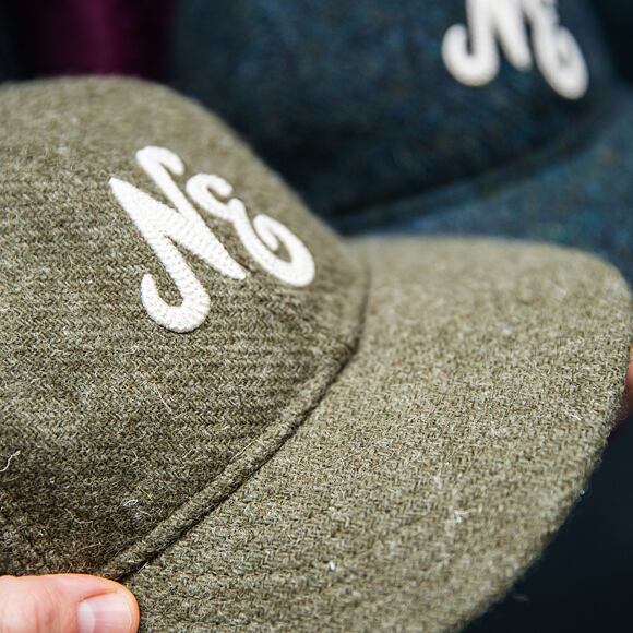 Kšiltovka New Era - 59FIFTY Retro Crown Harris Tweed - Olive