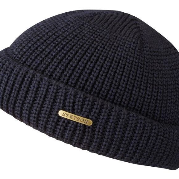 Stetson Wool Merino 8599302 Navy Winter Beanie