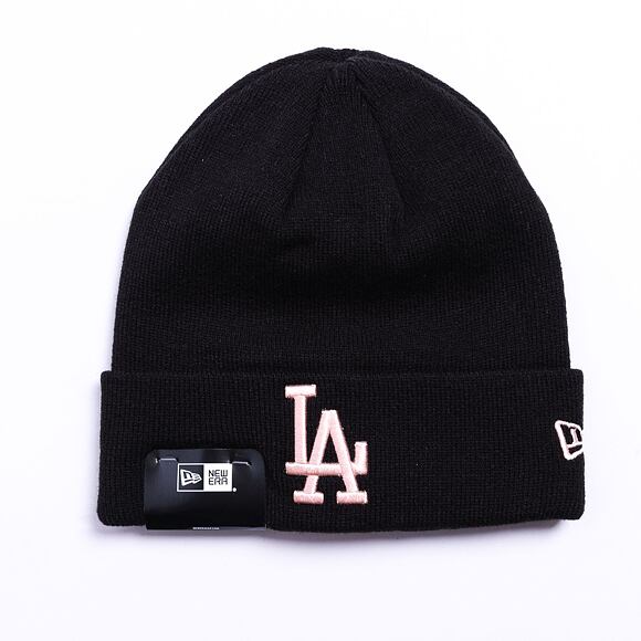 New Era MLB League Essential Cuff Beanie Los Angeles Dodgers Black / Blush Pink