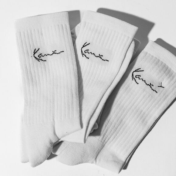 Ponožky Karl Kani Signature Socks 3-Pack white