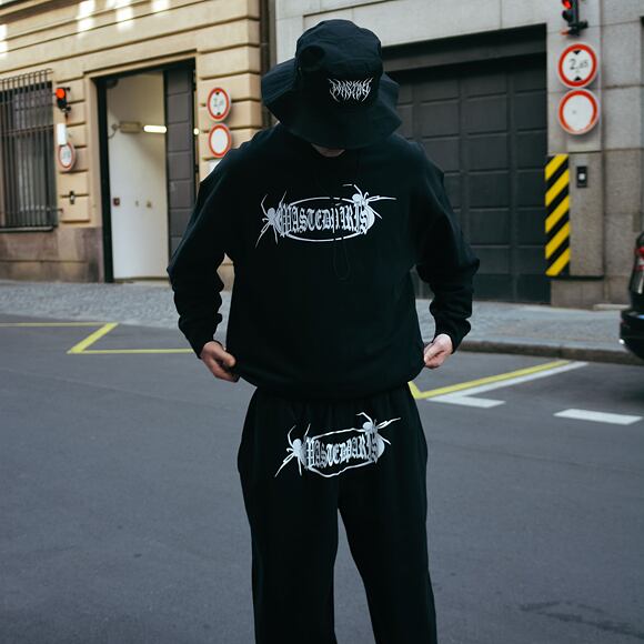 Mikina Wasted Paris Crew neck WP Boiler Black