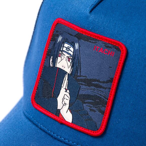 Kšiltovka Capslab Naruto Trucker - Itachi - Royal Blue / Black