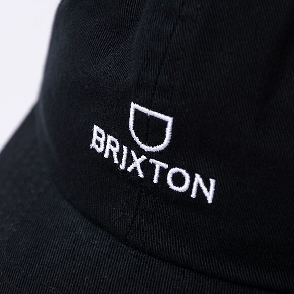 Kšiltovka Brixton Alpha LP Cap - Black/White Vintage Wash