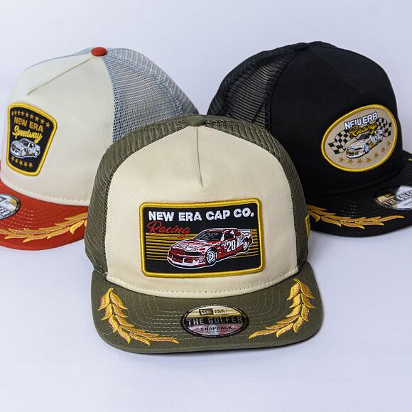 Kšiltovka New Era - Golfer Motorsport Retro Trucker - New Olive