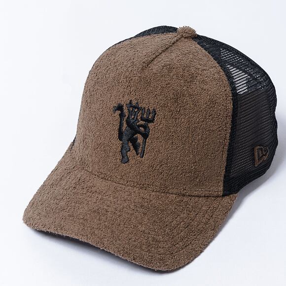 Kšiltovka New Era - 9FORTY Trucker French Terry - Manchester United FC - Moss Brown