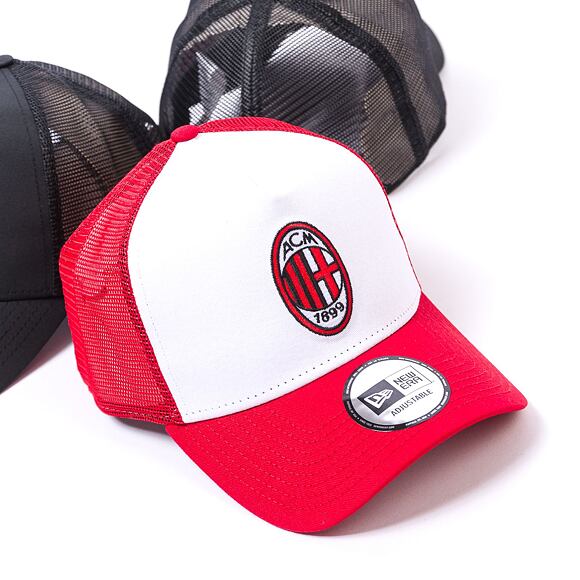 Kšiltovka New Era 9FORTY A-Frame Trucker Core AC Milan White / Scarlet White / Scarlet