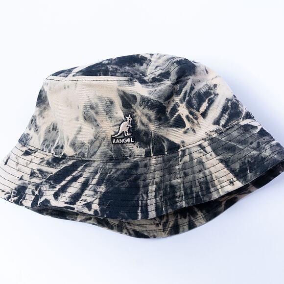 Klobouk Kangol Tie Dye Bucket Bleached Black