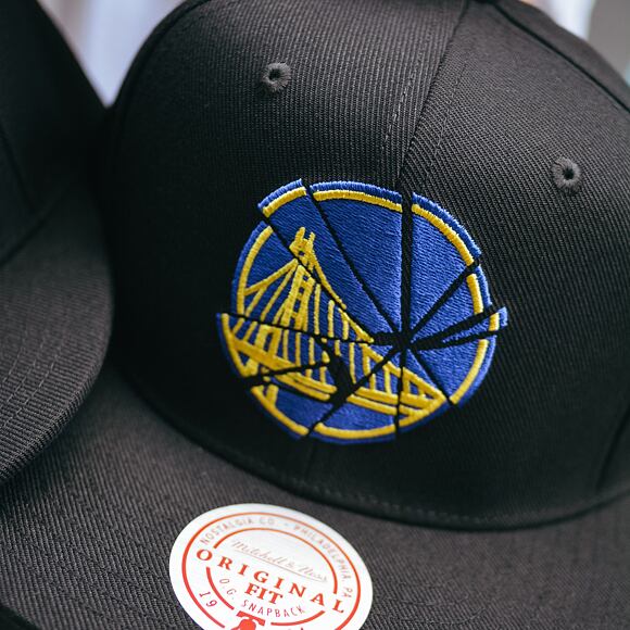 Kšiltovka NBA Shattered Snapback Golden State Warriors Black