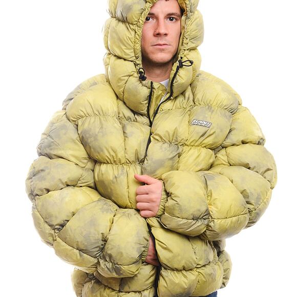 Bunda Karl Kani - Oversized Square Quilted Puffer Jacket - Lime Green