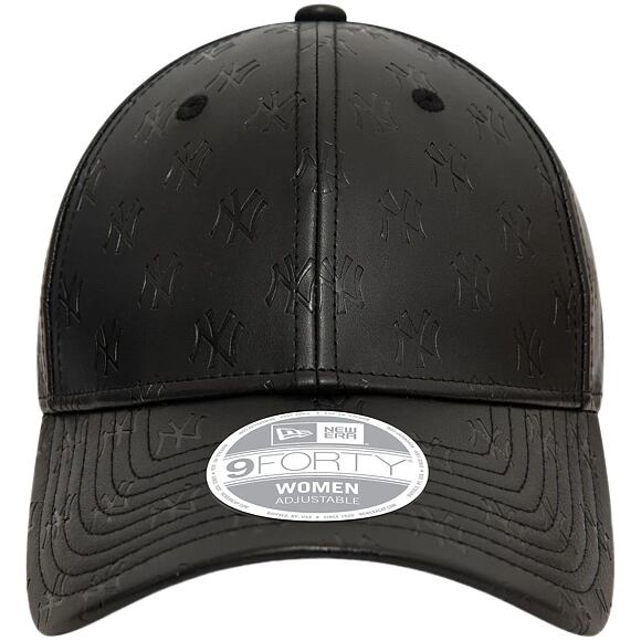 Kšiltovka New Era - 9FORTY Faux Leather Monogram - NY Yankees - Black