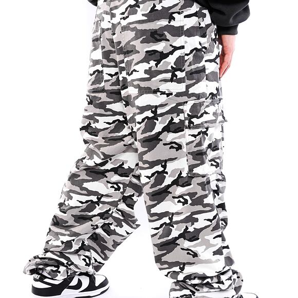 Kalhoty Karl Kani Sport Patch Camo Cargo Pants grey/black/off white