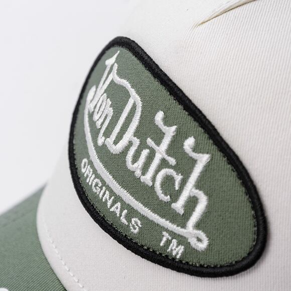 Kšiltovka Von Dutch - Trucker Boston - Cotton Twill - White / Green