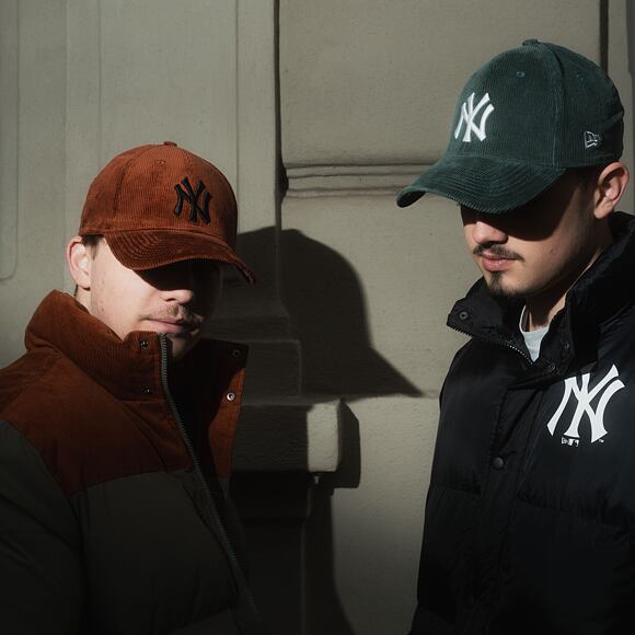 Kšiltovka New Era - 39THIRTY MLB Cord - NY Yankees - Brown / Black