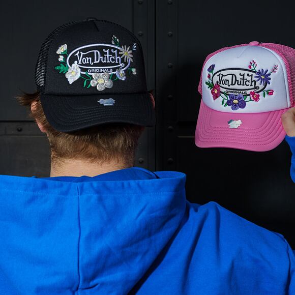 Kšiltovka Von Dutch - Trucker Flora - Caps - Polyester Foam - Black