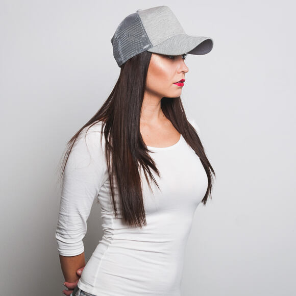 New Era Jersey Trucker 9FORTY Grey Snapback Womens Cap