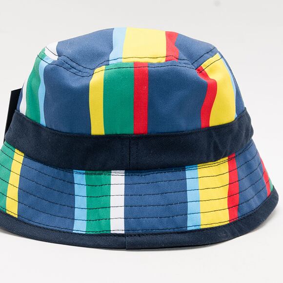 Karl Kani Signature Reversible Stripe Bucket Hat navy/red/yellow