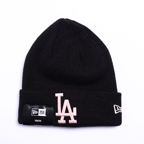 New Era MLB League Essential Beanie Los Angeles Dodgers Black / Blush Pink