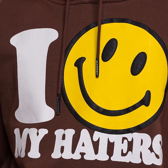 Mikina s kapucí Market Smiley Haters Hoodie Acorn