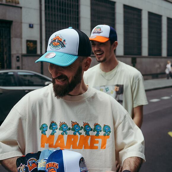 Kšiltovka Mitchell & Ness NBA Party Time Trucker Snapback Hwc Denver Nuggets White / Blue