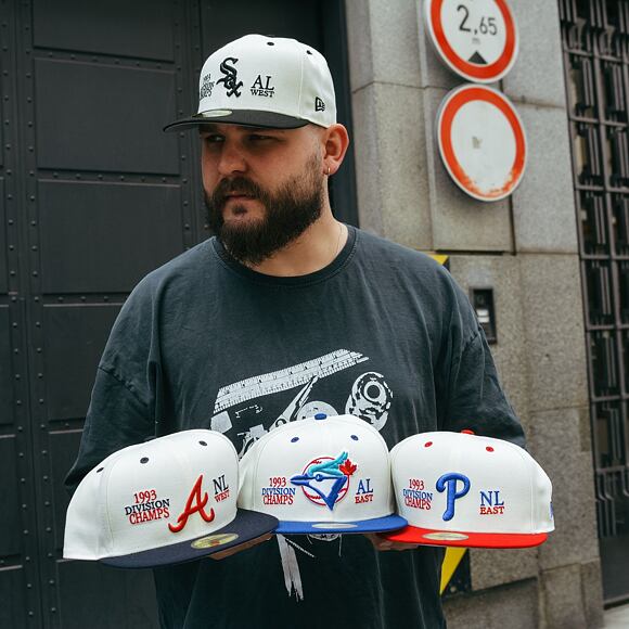 Kšiltovka New Era 59FIFTY MLB 93 Division Philadelphia Phillies - Off White