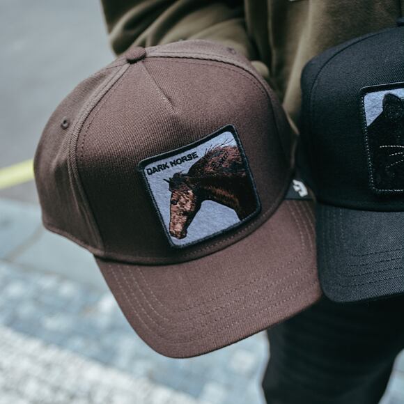 Kšiltovka Goorin Trucker - Dark Horse Field 100 - Brown