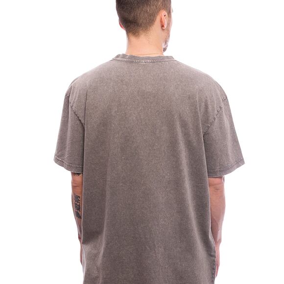 Triko Brandit Acid Washed Heavy Oversized Tee Asphalt