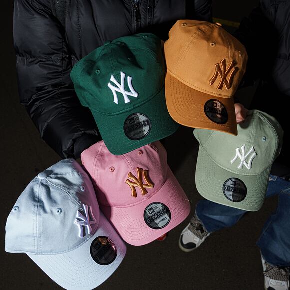 Kšiltovka New Era - MLB Essential 9TWENTY - NY Yankees - Mint Green / Off White