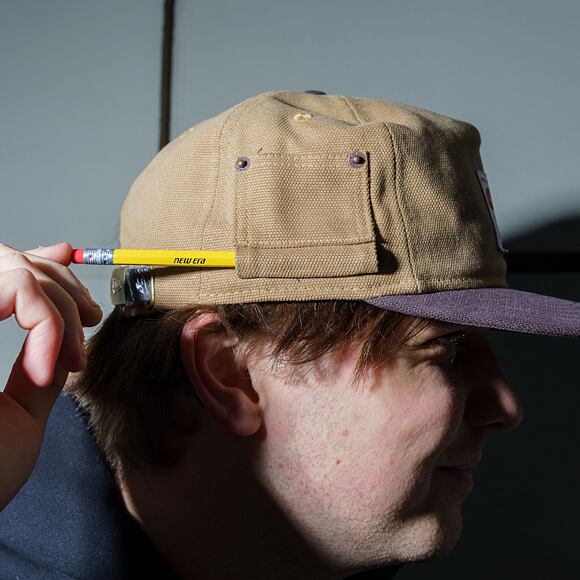 Kšiltovka New Era - Image Drop - Work Cap GOLFER - Tan Brown / Walnut